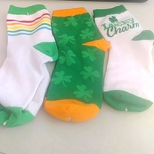 6 Pairs St. Patricks Day Adult Ankle Socks, OS (4-10)